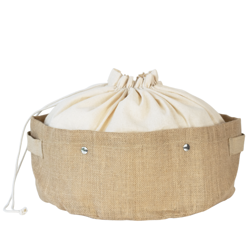 Corbeille de Conservation et Sac Amovible en Coton Bio