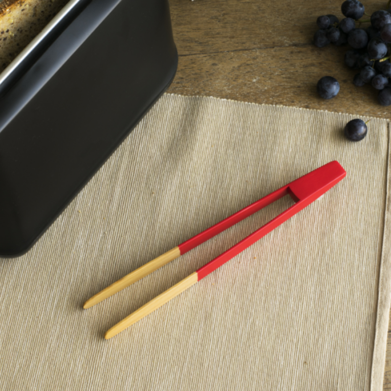 Bamboo toast tongs - non-magnetic