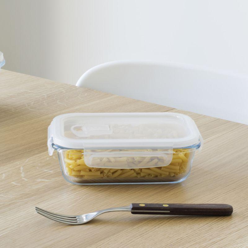 Rechteckiger Vorratsbehälter Aus Glas