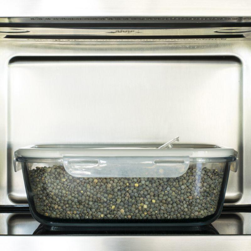 Rechteckiger Vorratsbehälter Aus Glas