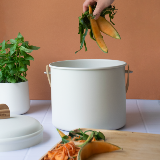 Seau à Compost d'Intérieur en Acier - 7 L