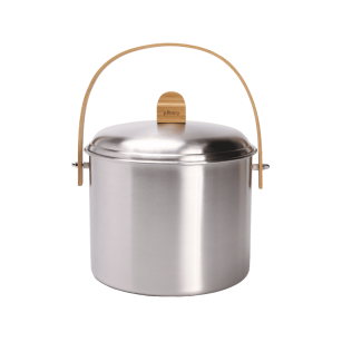Seau à Compost d'intérieur en Inox avec Filtre Anti-Odeurs - 7 L