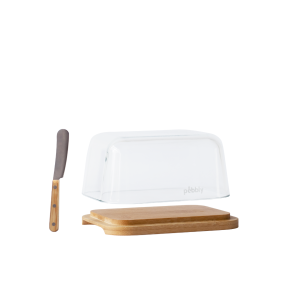 Butterdose Mit Bambusbuttermesser