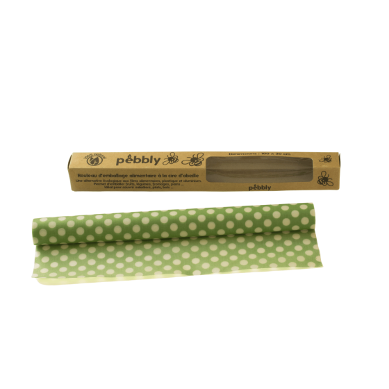 Lebensmittelverpackungsrolle 1 M, Wiederverwendbar, Bienenwachs