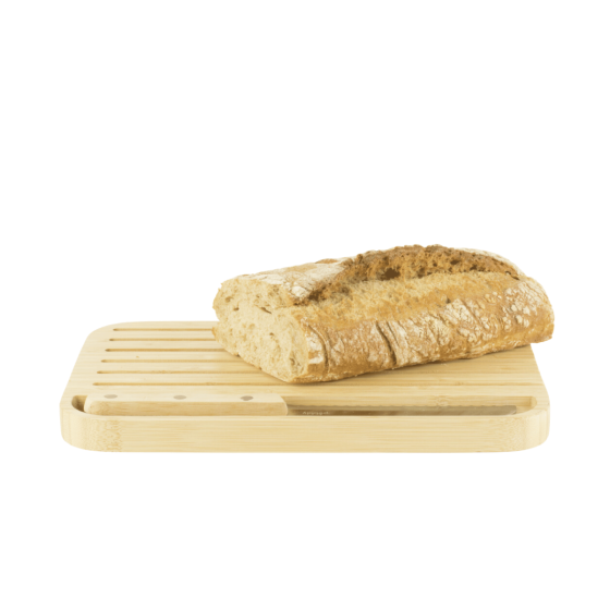 Brotschneidebrett Mit Brotmesser L