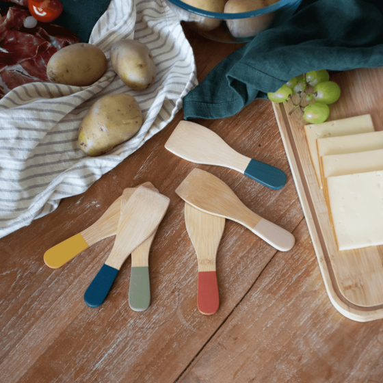 Set de 6 Spatules à Raclette Multicolores