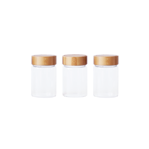 Set of 3 Glass Vinaigrette Pots