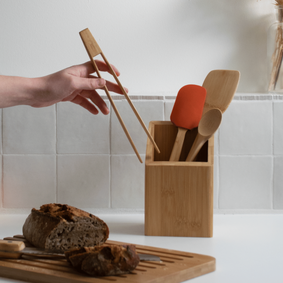 Nicht-Magnetische Toastzange - Auf Eine Karte