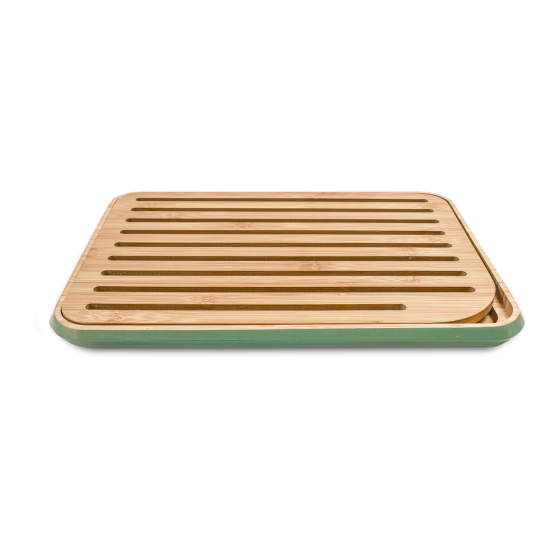 Bamboo Bread Board - Sage Green border