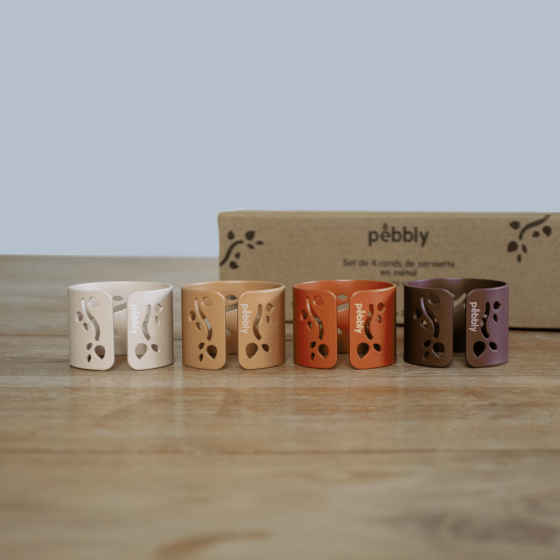 4Er Set Serviettenringen
