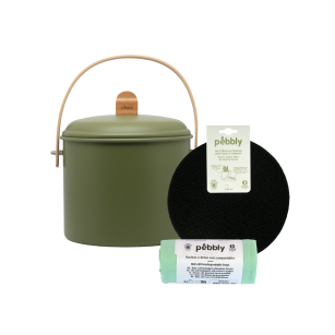 Compost Bundle : Bucket (7L Olive) + Filters + Bio Bags