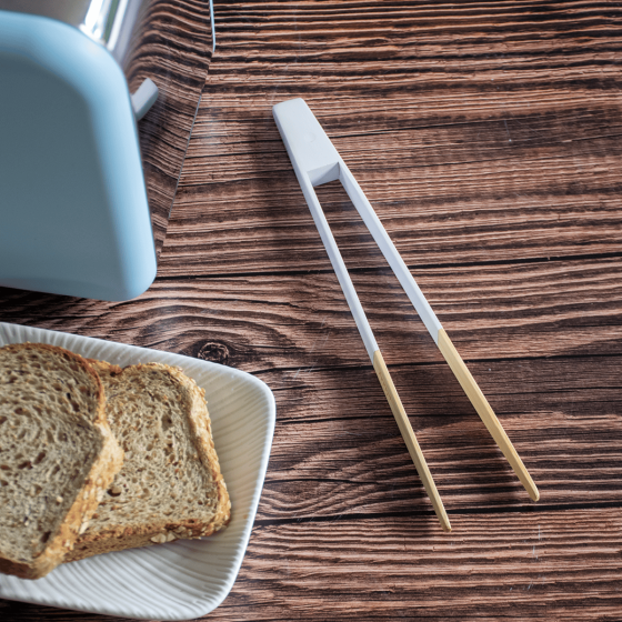 Pince à Toast Aimantée en Bambou - PASTEL