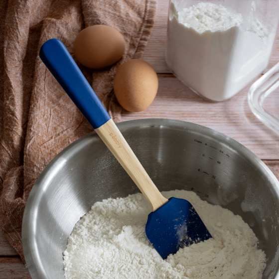 Silicone and Bamboo Spatula – 12 Colors