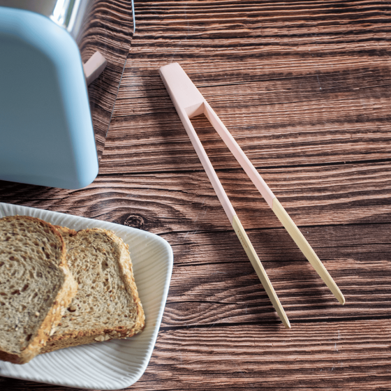 Magnetic Bamboo Toast Tongs