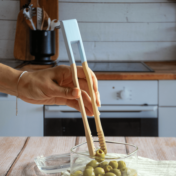 Bamboo Multi-Purpose Tongs - 12 colours