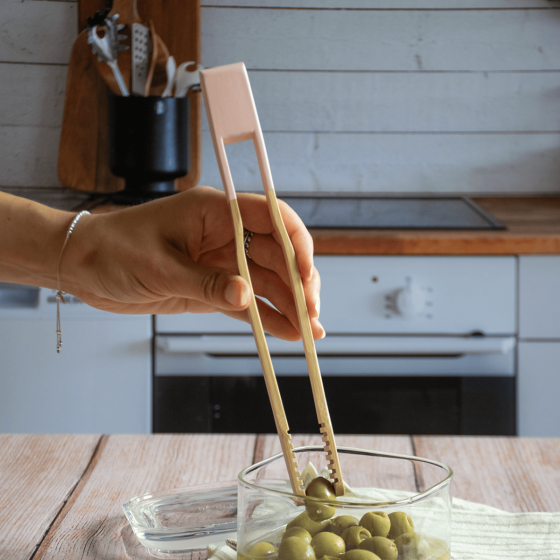 Bamboo Multi-Purpose Tongs - 12 colours