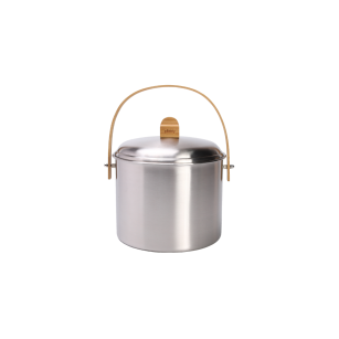 Indoor Stainless Steel Compost Bucket with Odor Filter - 3,5 L