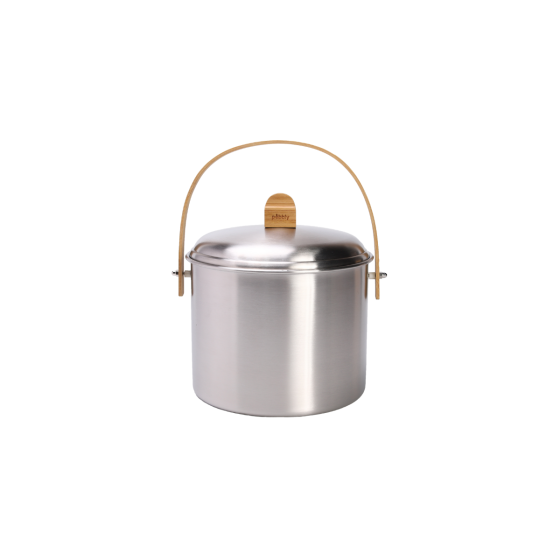Seau à Compost d'intérieur en Inox avec Filtre Anti-Odeurs - 3,5 L