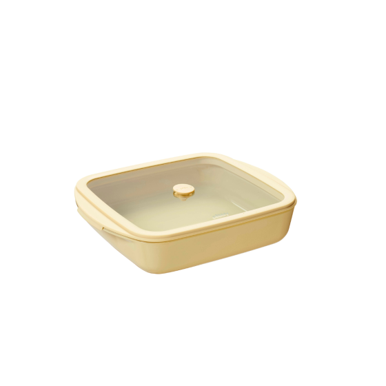 Plat carré en Verre - 1,6 litres
