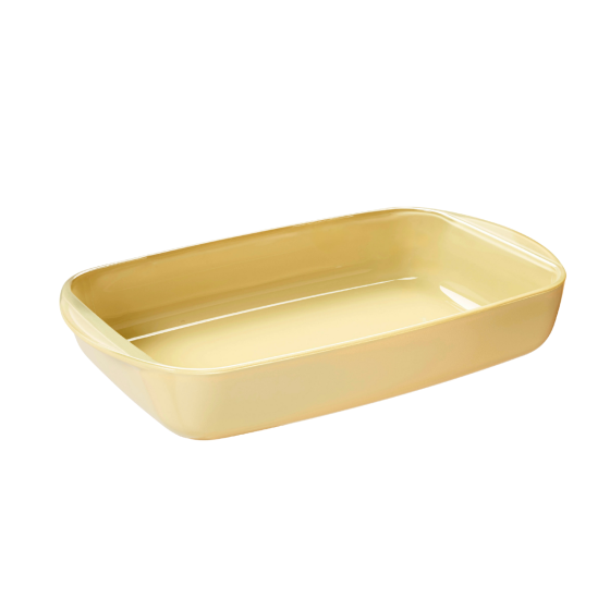 Plat à Four rectangulaire en Verre et son couvercle - 3,6 litres - 2 coloris