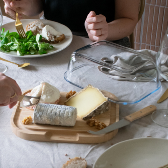Boîte à Fromages et ses 2 Couteaux