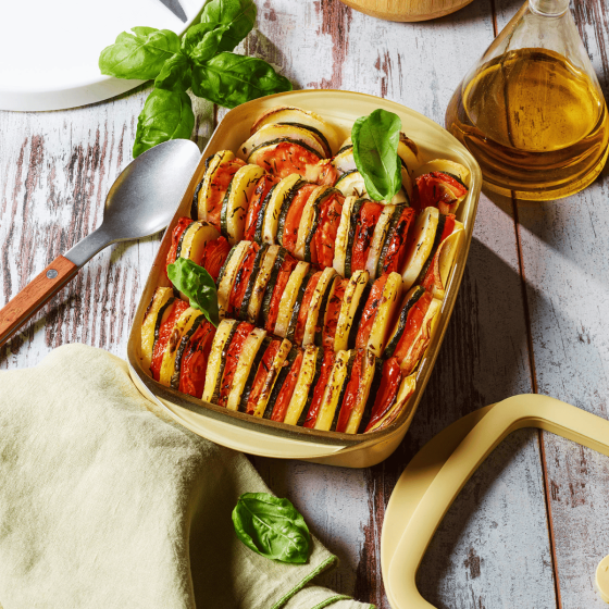 3 Plats à Four en Verre - Crème