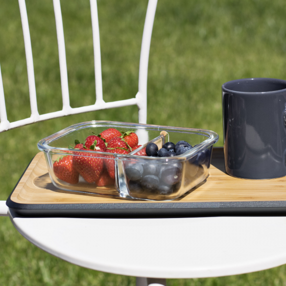 2 Boîtes en Verre Compartimentées (950 ml et 1.45 litres)