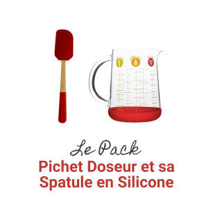 Pichet de 1 litre et sa Spatule en Silicone