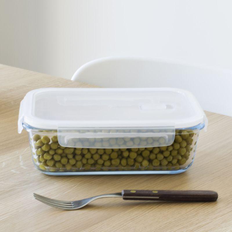 3 rectangular glass jars (1, 1.2 and 1.5 litres)