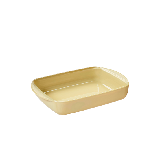 2 Glas-Auflaufformen – Creme
