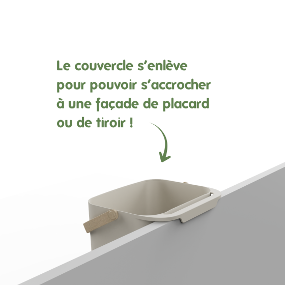 Coffret Compost : Seau en plastique recyclé + Filtres + Bio Sacs
