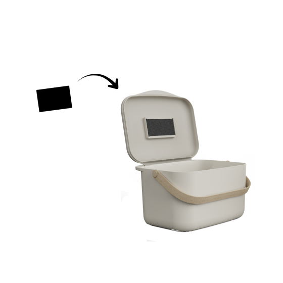 Coffret Compost : Seau en plastique recyclé + Filtres + Bio Sacs