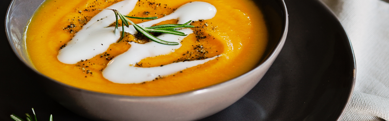 Velouté de potimarron et lentilles : recette salée de février