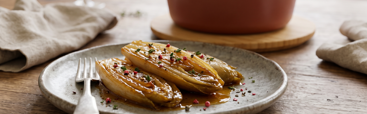 Recipe for honey-braised endives